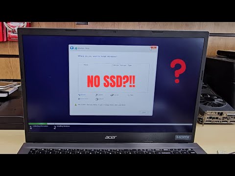 Internal SSD Not Detected During Windows Installation Acer Extensa 15