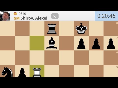 Alexei Shirov Vs Sandro Mareco Full Chess live game with analysis. 