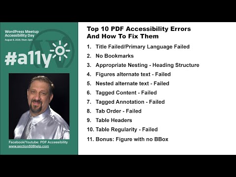 Top 10 PDF Accessibility Errors and how to fix them