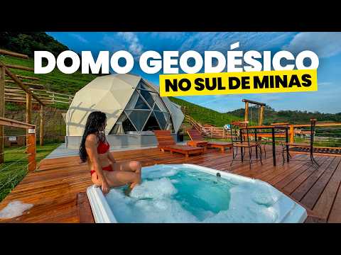 Como é e quanto custa se hospedar em um domo geodésico? DOMO MOONLIGHT, em Itajuba/MG