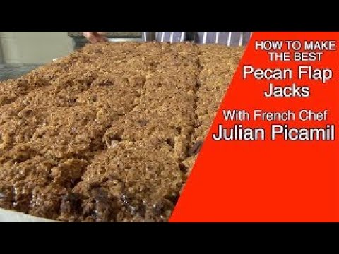 How to make Pecan nut flapjacks with The French Chef Julien Picamil