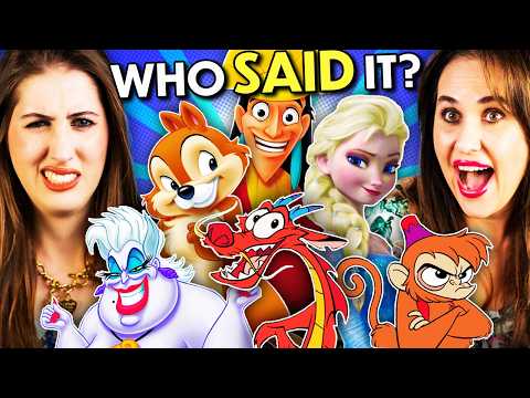 Guess The Disney Character From The Voice Challenge! | Teens Vs. Parents