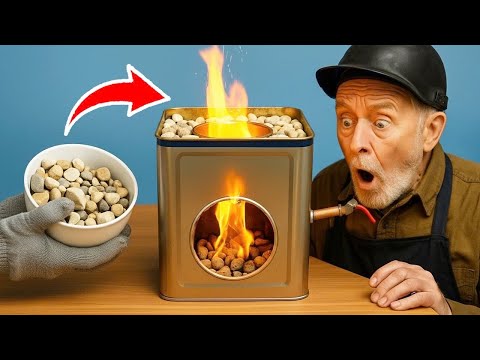 Free energy for heating! 3-in-1 sand stove with copper pipe DIY Idea | It will SHOCK you