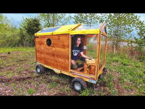 Stormy Night Adventure in Homemade Electric Camper
