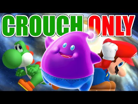 Can I Beat Super Mario Galaxy 2 While Always Crouching? -Mario Challenge