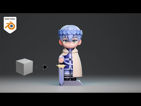 3D Cute Character Modeling in Blender - Himmel Chibi