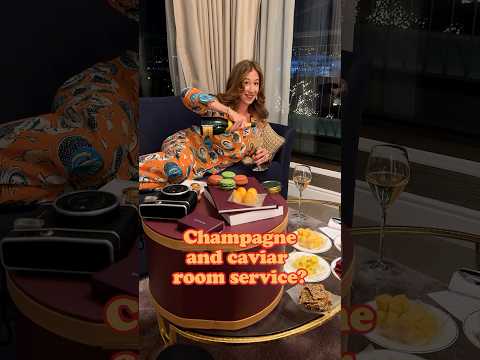 Champagne and caviar room service at Norway’s most luxurious hotel ✨ Britannia in Trondheim 🇳🇴