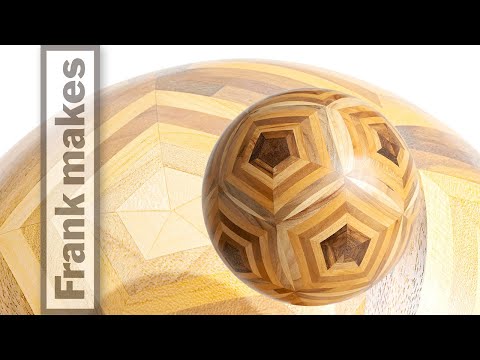 Wood Turned Segmented Spheres