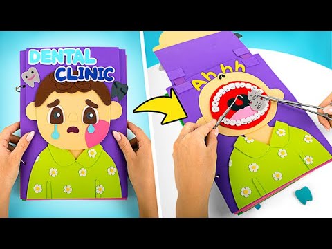 ๐ฆท Letโs Play Dentist! DIY Foam Paper Clinic Book + Fun Tooth Crafts ๐ชฅโจ
