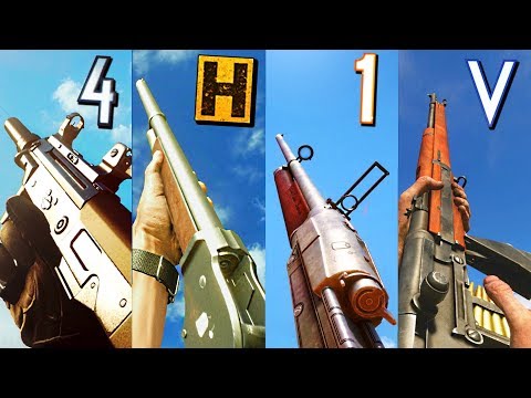 Playing with the LEAST USED Guns in different Battlefield games...