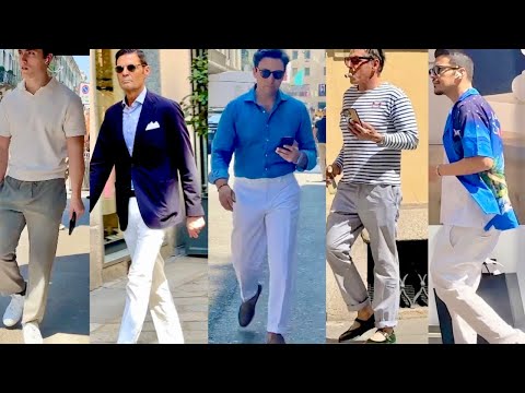 May 2025 Men’s Spring Summer Outfits🇮🇹Street Style & Luxury Men’s Shopping in Milan