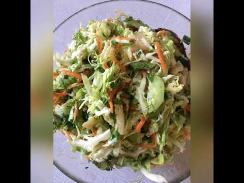 Салат с капустой. Կաղամբով աղցան: