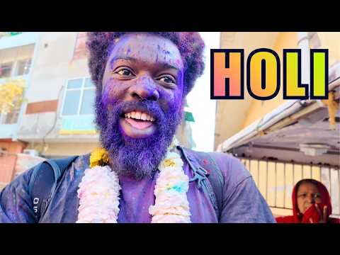 Holi in Vrindavan with an American 🇮🇳 | Inside India’s Most Intense Festival