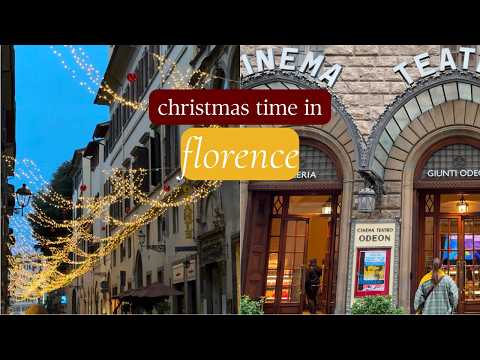 A weekend in Florence vlog | christmas lights and art exhibitions