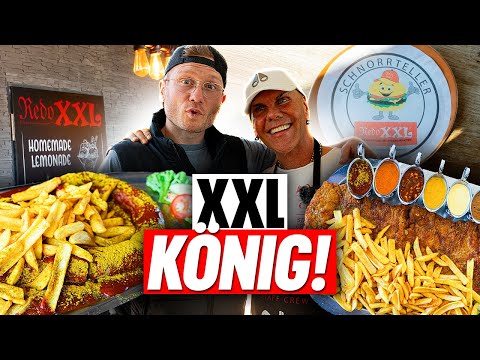 GERMANY'S XXL KING REVIEWED - XXL SCHNITZEL, XXL CURRYWURST, 🍔 (REDO XXL)