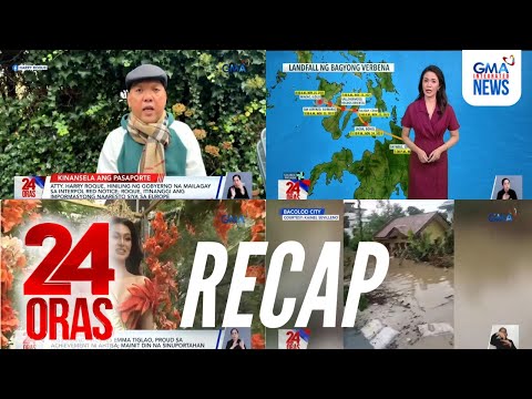 24 Oras: (Part 2) Pag-aresto kay Roque, 'di pa kumpirmado | Update sa Bagyong Verbena..., atbp.