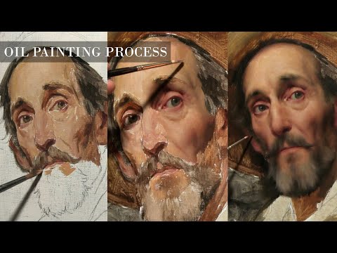 Portrait Painting Process: Oil Painting Techniques