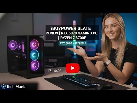 iBUYPOWER Slate Review | RTX 5070 Gaming PC | Ryzen 7 8700F | Tech Mania