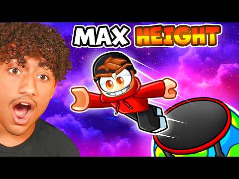 Reaching MAX JUMP HEIGHT in Roblox Trampoline Training!