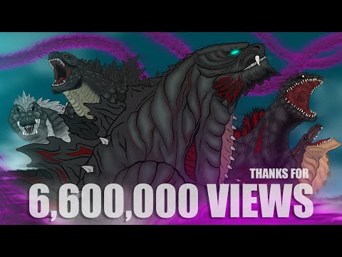 Godzilla vs Dark Void Ghidorah | PANDY Animation Kaiju BATTLE! (Full Version)