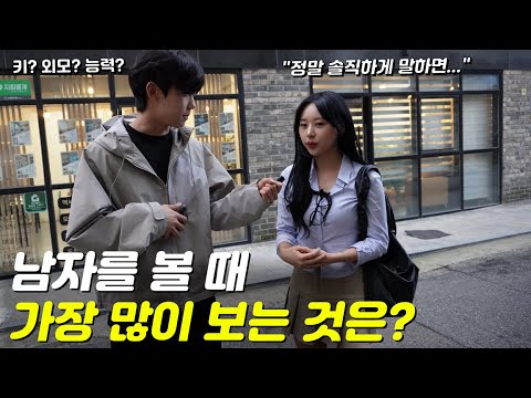 Honestly, what do you look at most when you look at a man?