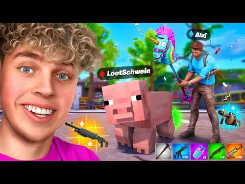 FORTNITE, aber TIERE geben OP LOOT!