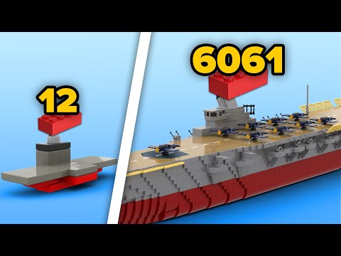 LEGO AIRCRAFT CARRIERS in Different Scales | Comparison