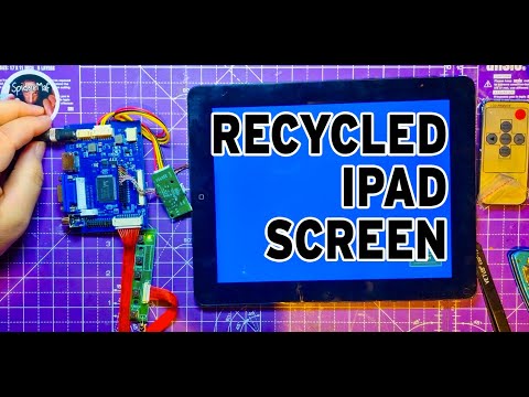 Reusing an ipad first generation screen as a preview monitor. HDMI controller card and a new case.