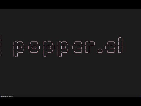 popper.el - Popup buffers for Emacs