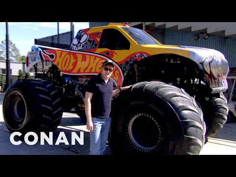 Conan Drives Monster Trucks | CONAN on TBS