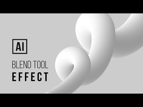 Awesome BLEND TOOL Effect in ADOBE ILLUSTRATOR | EASY and STYLISH