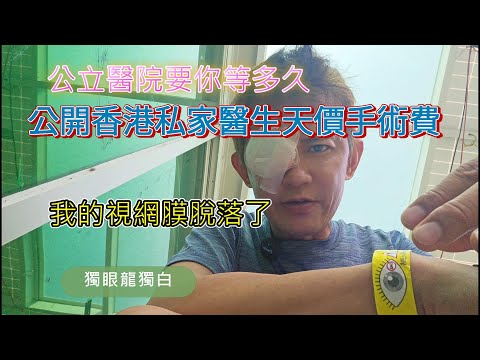 視網膜脫落了! 私家醫生手術費天價是多少? 公立醫院要你等多久? 完成手術後的真情告白: retinal detachment科普!