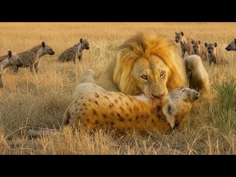 Most Unbelievable Fights of Lion and Hyena Ever Caught on Camera | WILDLIFE DOCUMENTARY