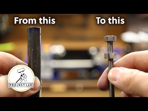 I used a mini lathe to make my own nuts and bolts. Here's how it went