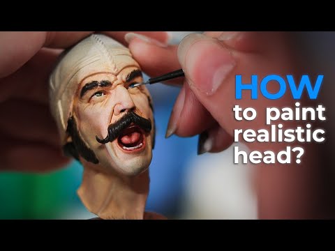 Realistic Painting for 3D Printed Bust – Skin Tones & Detail Techniques