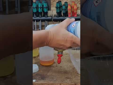 Prepare shellac top polish for furniture restoration #restoration #asmr #furniture