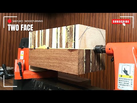 Two-Face Woodturning | Contrast of Colors and Grains
