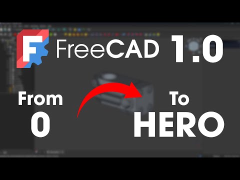 FreeCAD 1.0 Release - Ultimate Complete Beginner Tutorial