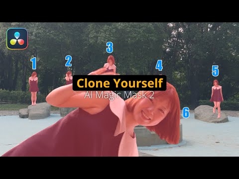 How to Clone yourself in Davinci Resolve 20 with AI Magic Mask