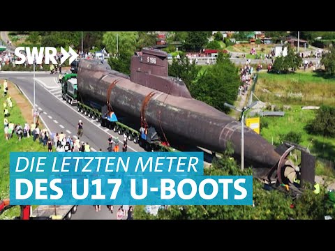 Spektakulärer U-Boot-Transport nach Sinsheim - U17 auf Reisen durch Haßmersheim und Bad Rappenau
