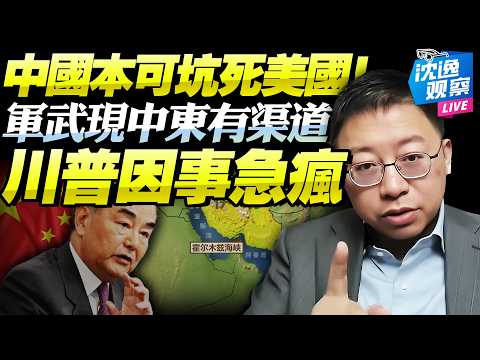 沈逸：中國涉中東「開世界眼」拒選坑死川普選項！軍武多層渠道轉入伊朗，美國心知肚明仍抹黑！川普真正急的是這事！@BNETVNZ