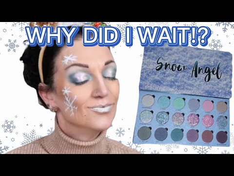 WHY DID NOBODY WARN ME ABOUT THIS PALETTE ❄️ SIMPLY POSH SNOW ANGEL | SMS GRWM