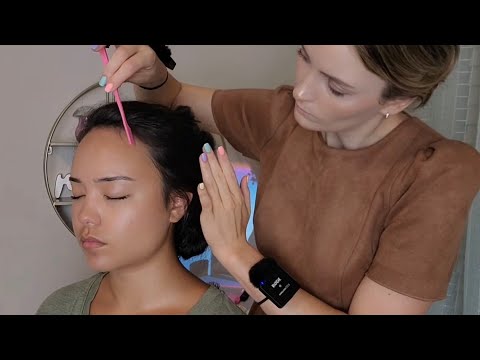 ASMR Perfectionist Elegant Wedding Hairstyle Up Do - Mini combing & Hair Pinning - Final Touches