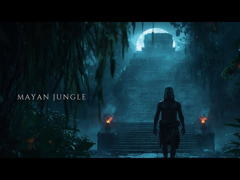 Lost in the Mayan Jungle | Yucatán Temple Night Ambience | Study, Sleep & Meditation