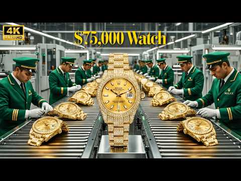 Inside the Rolex Factory: From Gold Bar to $75,000 Diamond Watch (Full Process)