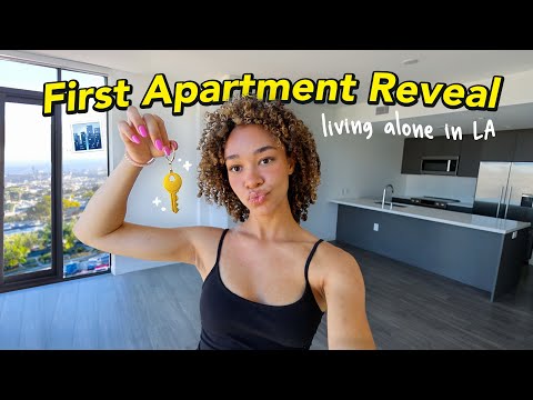 REVEALING MY FIRST SOLO APARTMENT IN LA! 🔑 move-in day vlog + tour
