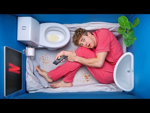 100 Hours in World’s TINIEST House!