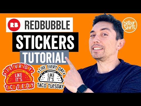 RedBubble Sticker Tutorial! How to price, design and upload stickers to RedBubble and make money.