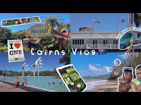 Cairns Vlog🇦🇺| 澳洲凱恩斯11天自駕遊🚗、大堡礁浮潛🤿、Cairns Esplanade Lagoon🪅、絕美海景看到飽超愜意🏝️、世界遺產庫蘭達熱帶雨林觀光列車🚂#cairns 