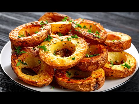 Crispy potatoes, better than French fries!  New Year's Eve baked potatoes in just 10 minutes!